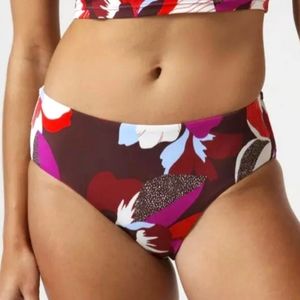 ATHLETA Clean Full Bikini Bottom Hero Bloom L